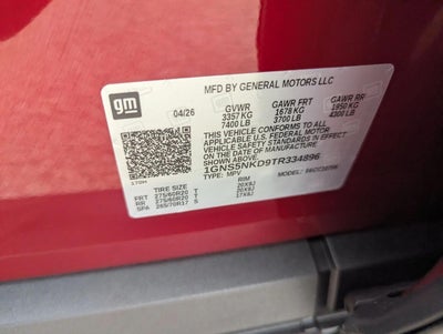 2026 Chevrolet Tahoe LT
