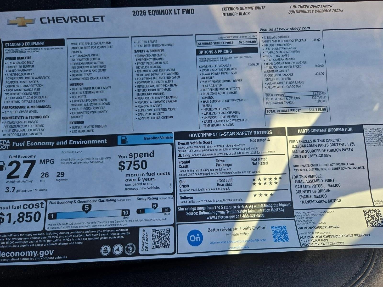 2026 Chevrolet Equinox LT