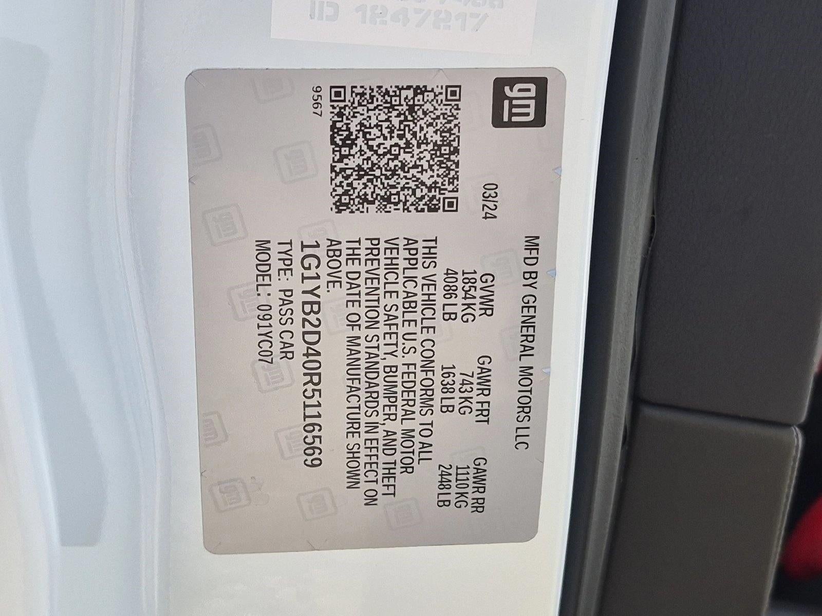 2024 Chevrolet Corvette Stingray Stingray Coupe 2LT
