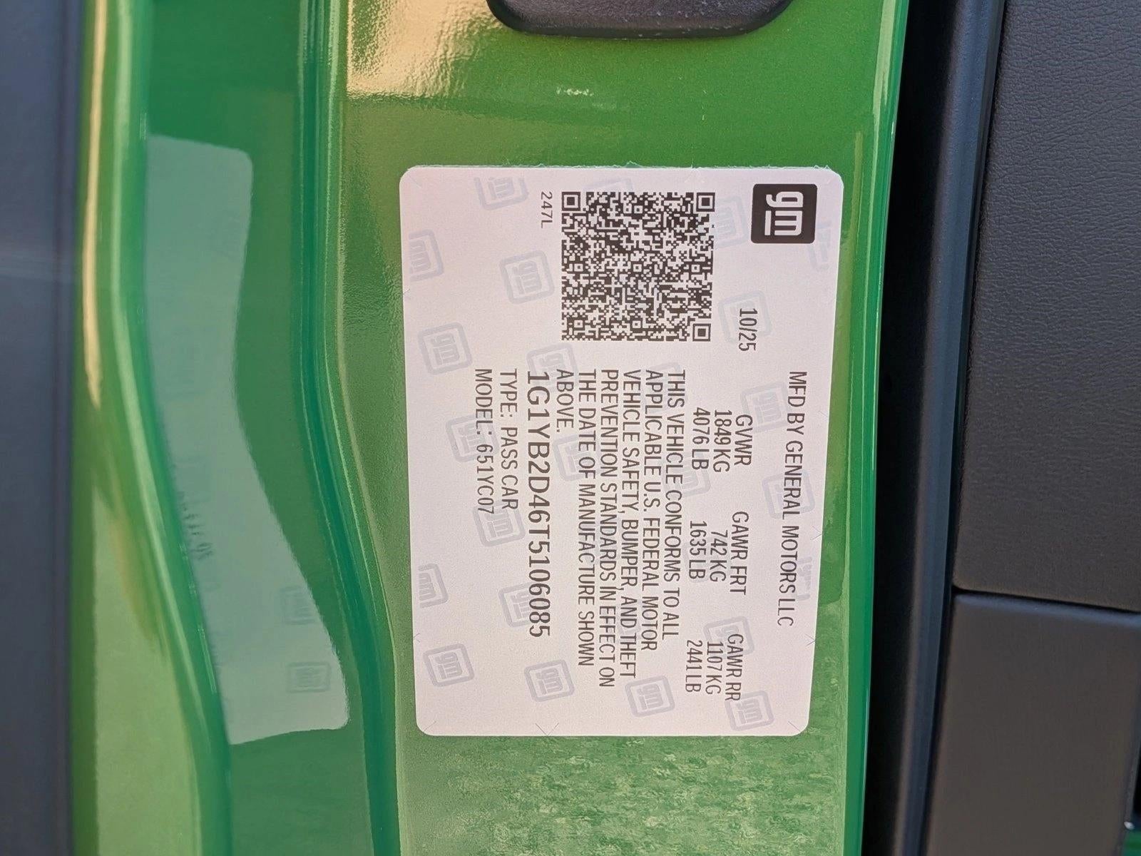 2026 Chevrolet Corvette Stingray Stingray Coupe 2LT