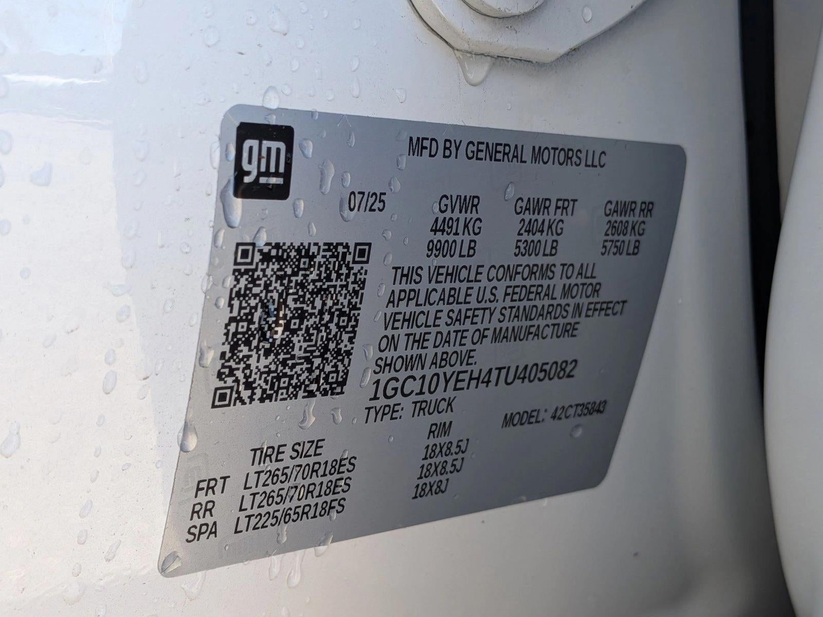 2026 Chevrolet Silverado EV e4WD Crew Cab Standard Range LT