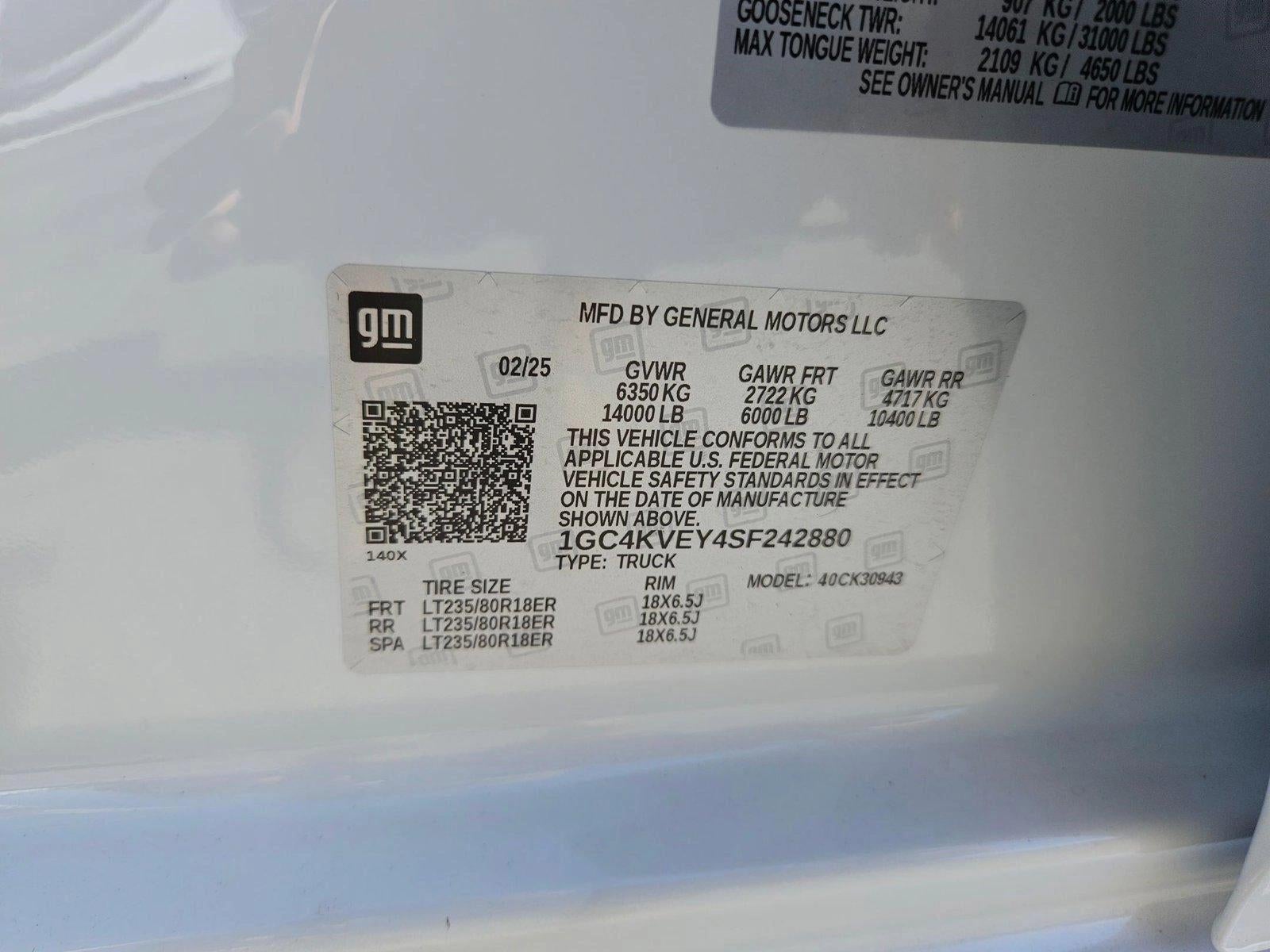 2025 Chevrolet Silverado 3500 HD Crew Cab Long Box 4-Wheel Drive High Country