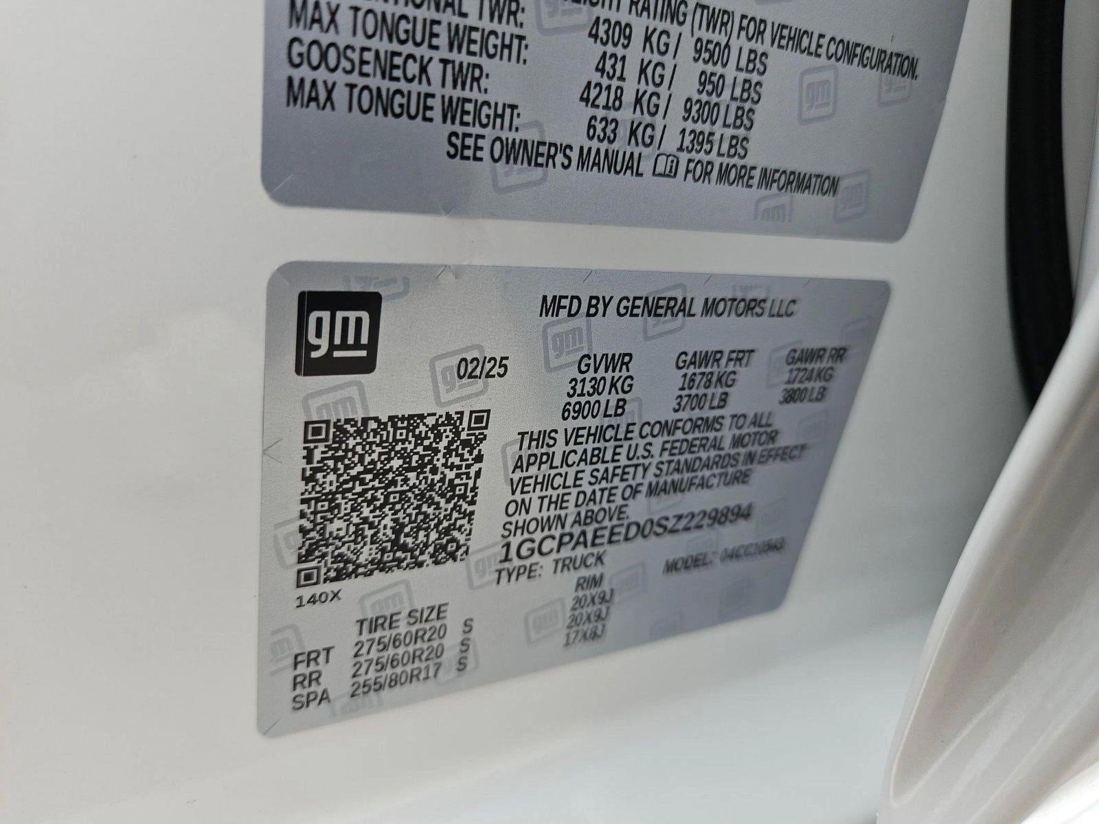 2025 Chevrolet Silverado 1500 Crew Cab Short Box 2-Wheel Drive LTZ