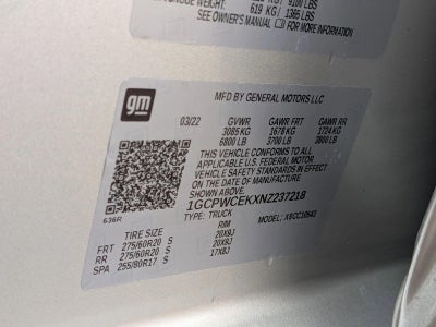 2022 Chevrolet Silverado 1500 LTD Crew Cab Short Box 2-Wheel Drive LT All Star Edition