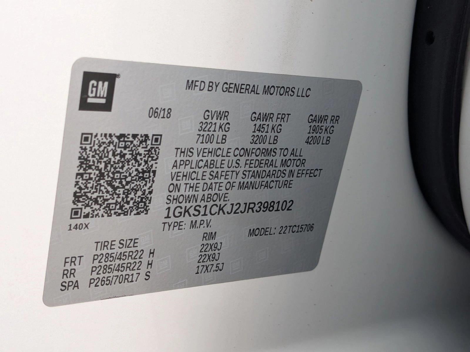 2018 GMC Yukon 2WD 4dr Denali