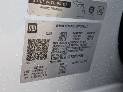 2026 Chevrolet Traverse RS w/1RS