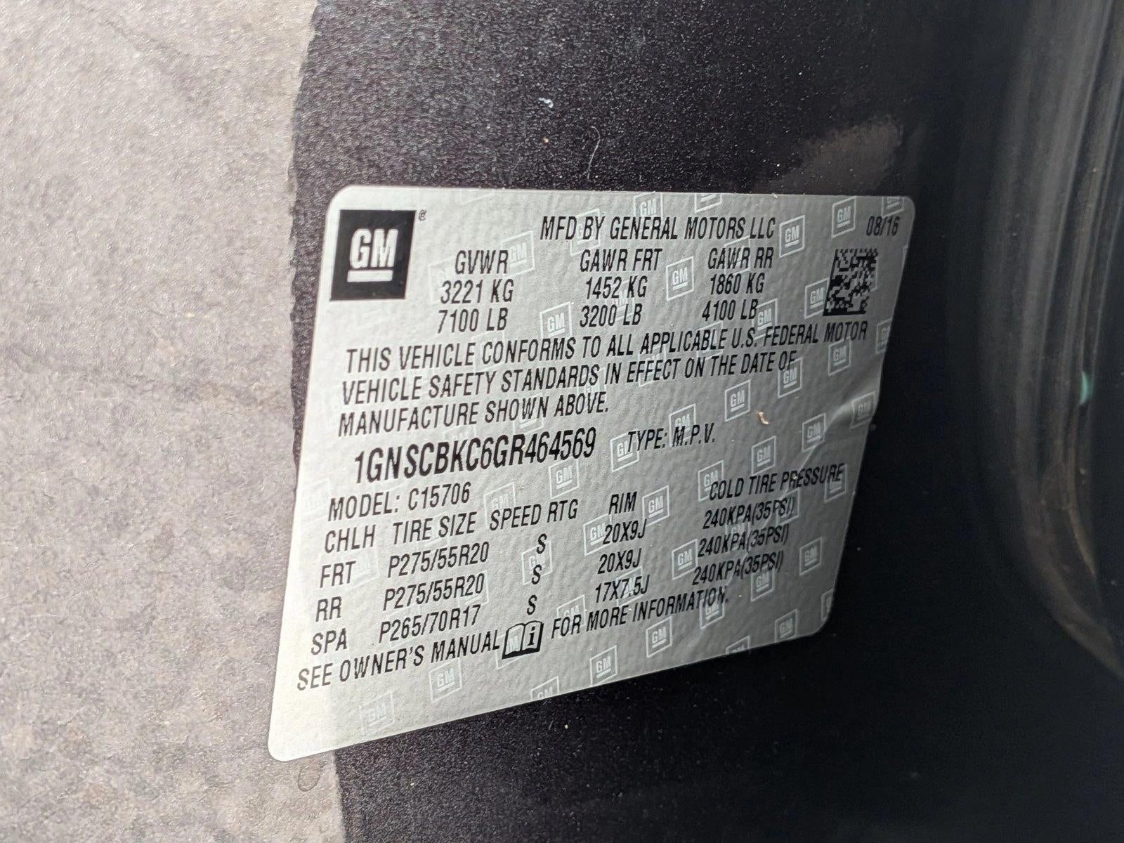 2016 Chevrolet Tahoe 2WD LT