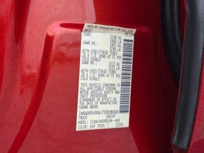 2016 Nissan Frontier 4WD Crew Cab SWB Auto PRO-4X