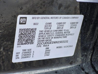 2022 Chevrolet Silverado 1500 Crew Cab Short Box 4-Wheel Drive LTZ