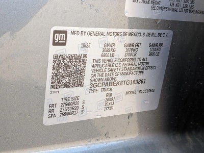 2026 Chevrolet Silverado 1500 Crew Cab Short Box 2-Wheel Drive Custom