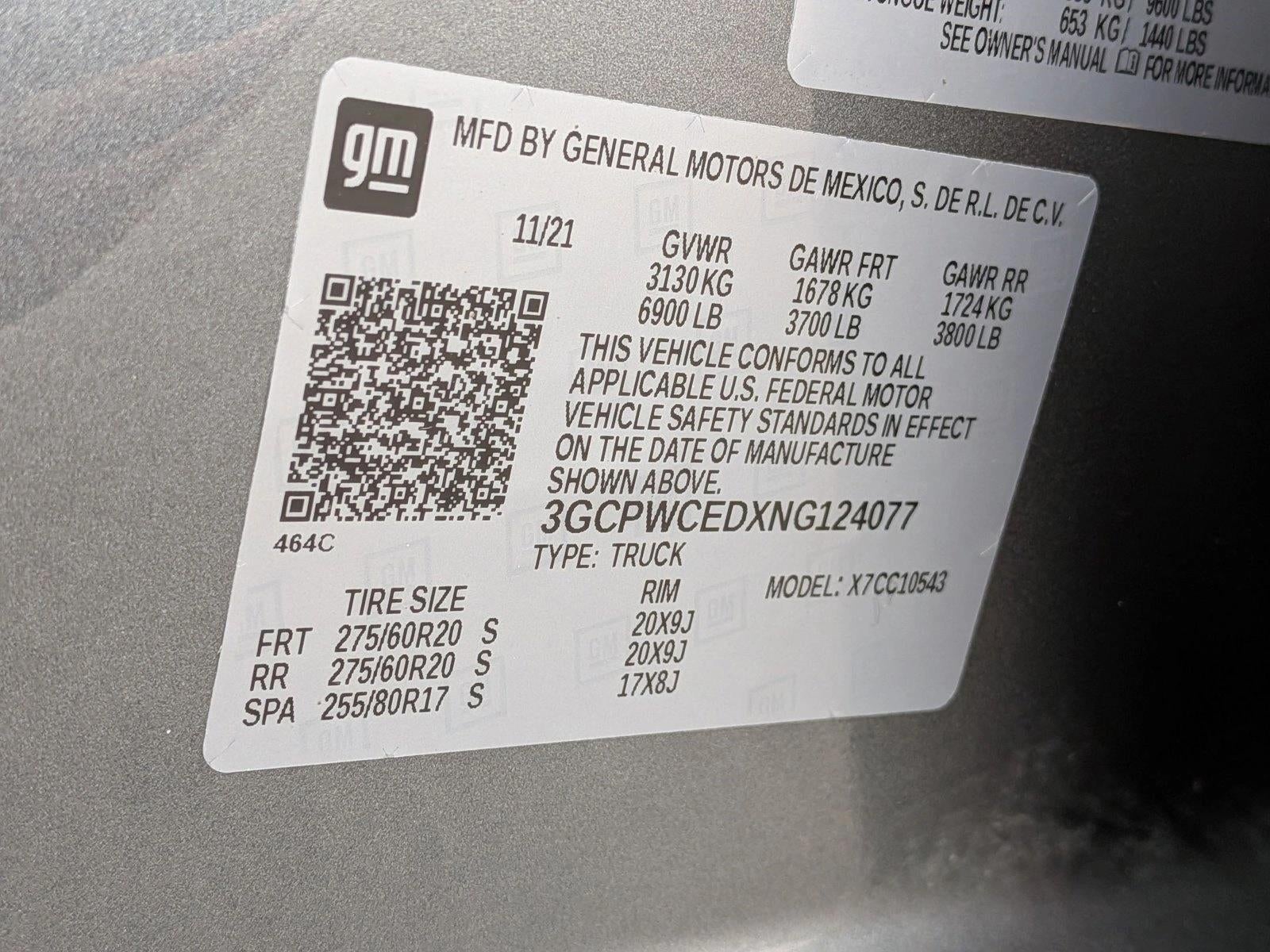 2022 Chevrolet Silverado 1500 LTD Crew Cab Short Box 2-Wheel Drive LT