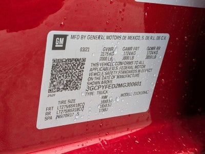 2021 Chevrolet Silverado 1500 Crew Cab Short Box 4-Wheel Drive LT Trail Boss