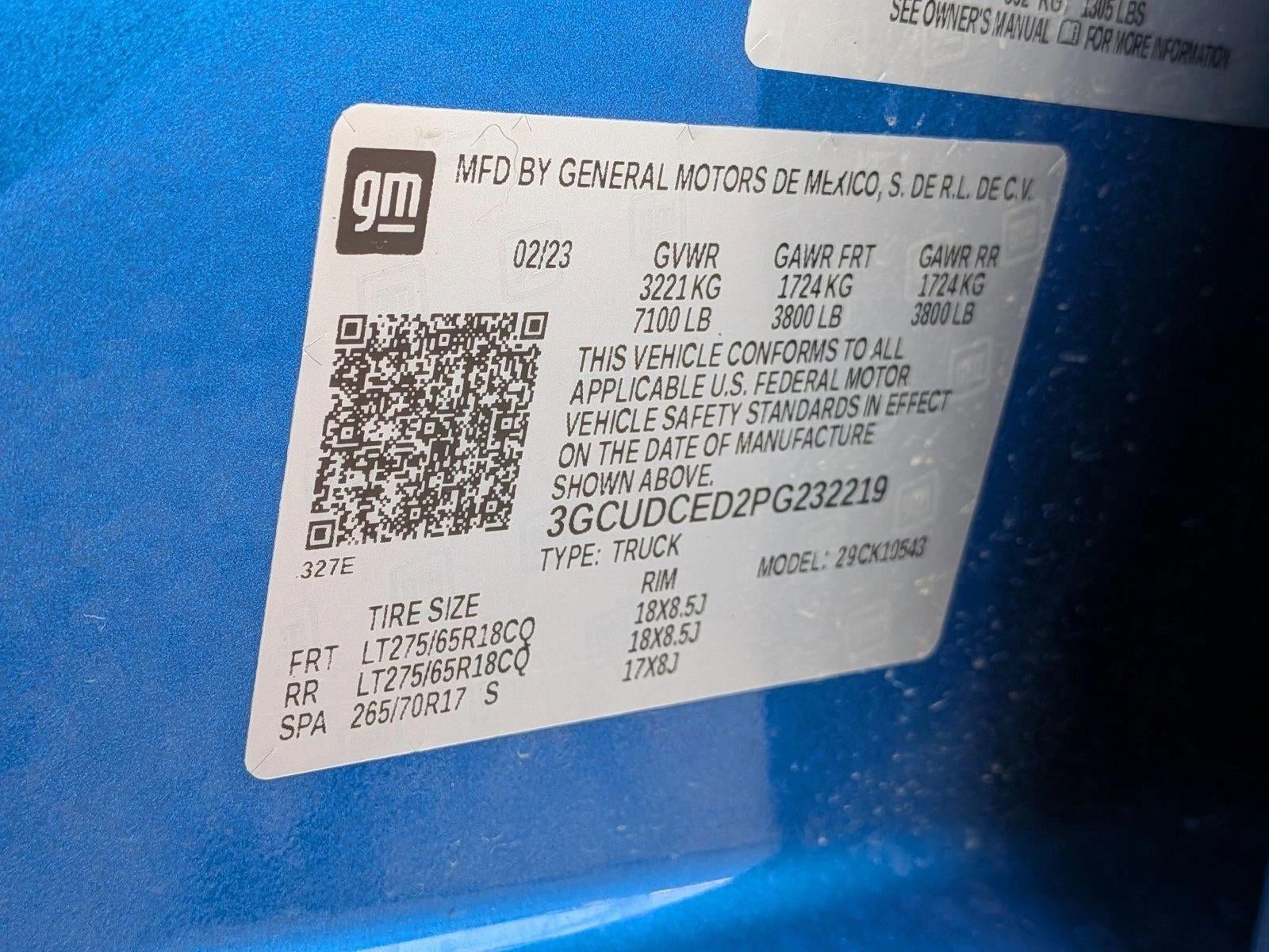 2023 Chevrolet Silverado 1500 Crew Cab Short Box 4-Wheel Drive Custom Trail Boss