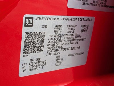 2026 Chevrolet Silverado 1500 Crew Cab Short Box 4-Wheel Drive Custom Trail Boss