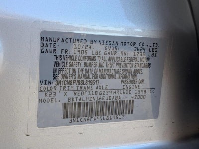 2025 Nissan Versa SR CVT