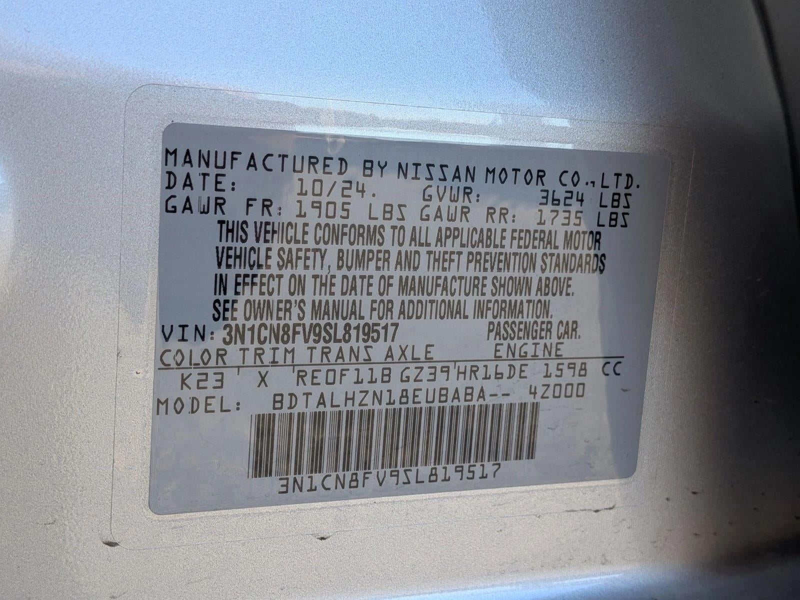 2025 Nissan Versa SR CVT