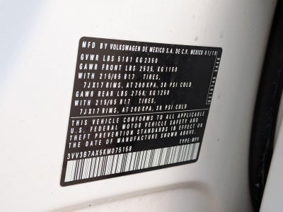 2019 Volkswagen Tiguan 2.0T SE FWD