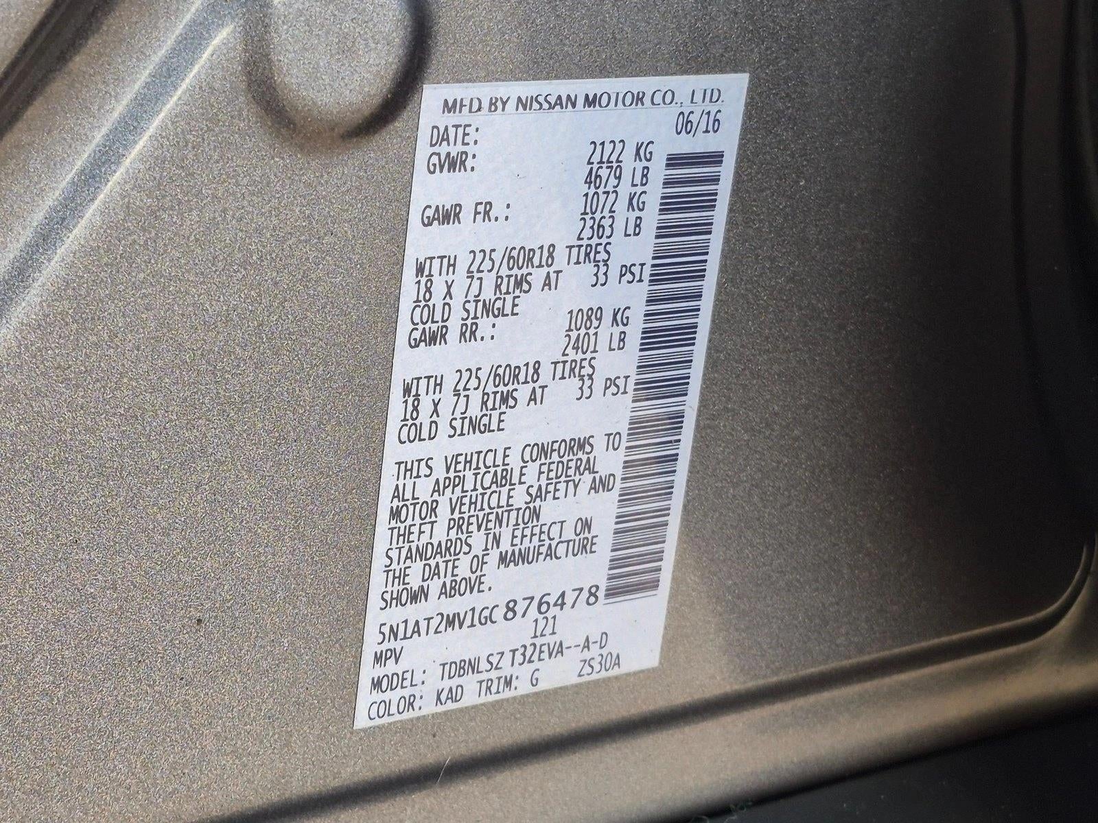 2016 Nissan Rogue AWD 4dr SL