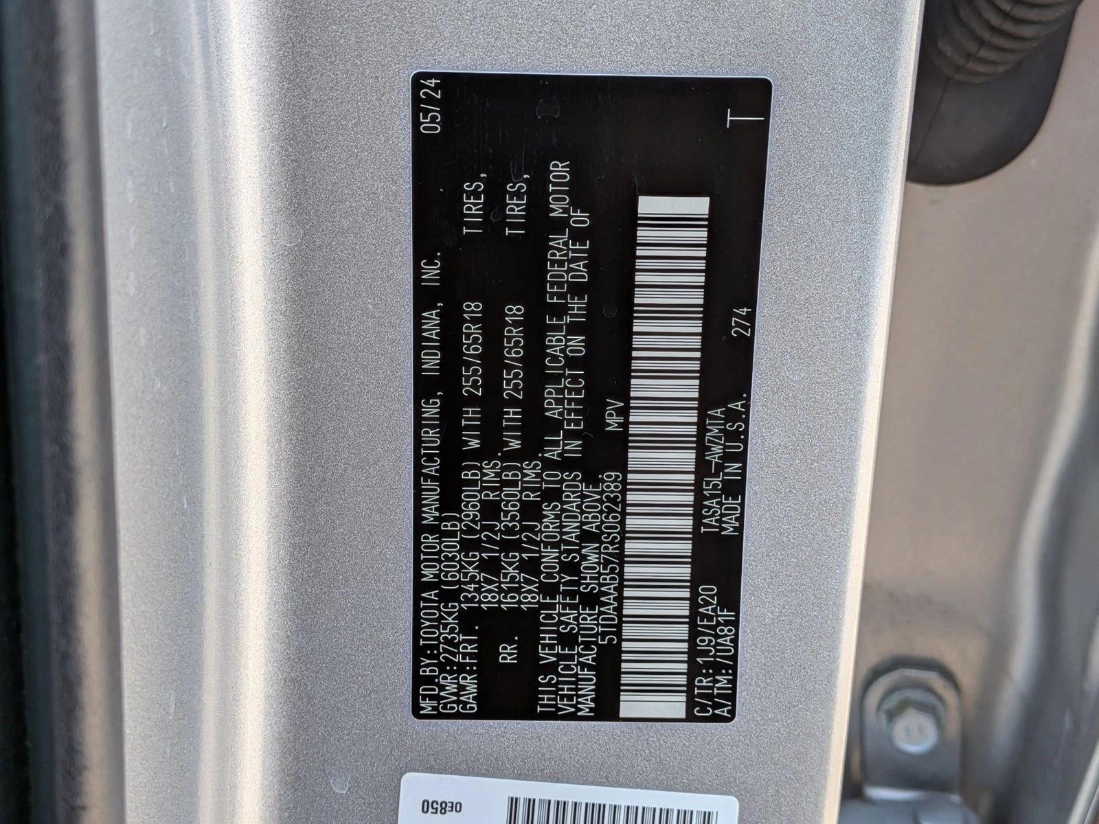 2024 Toyota Grand Highlander XLE AWD (Natl)