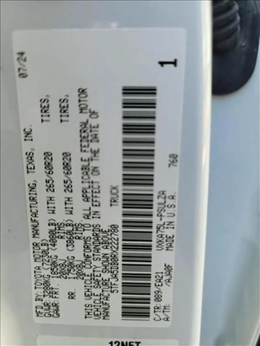 2024 Toyota Tundra 4WD 4WD Limited CrewMax 5.5' Bed (Natl)