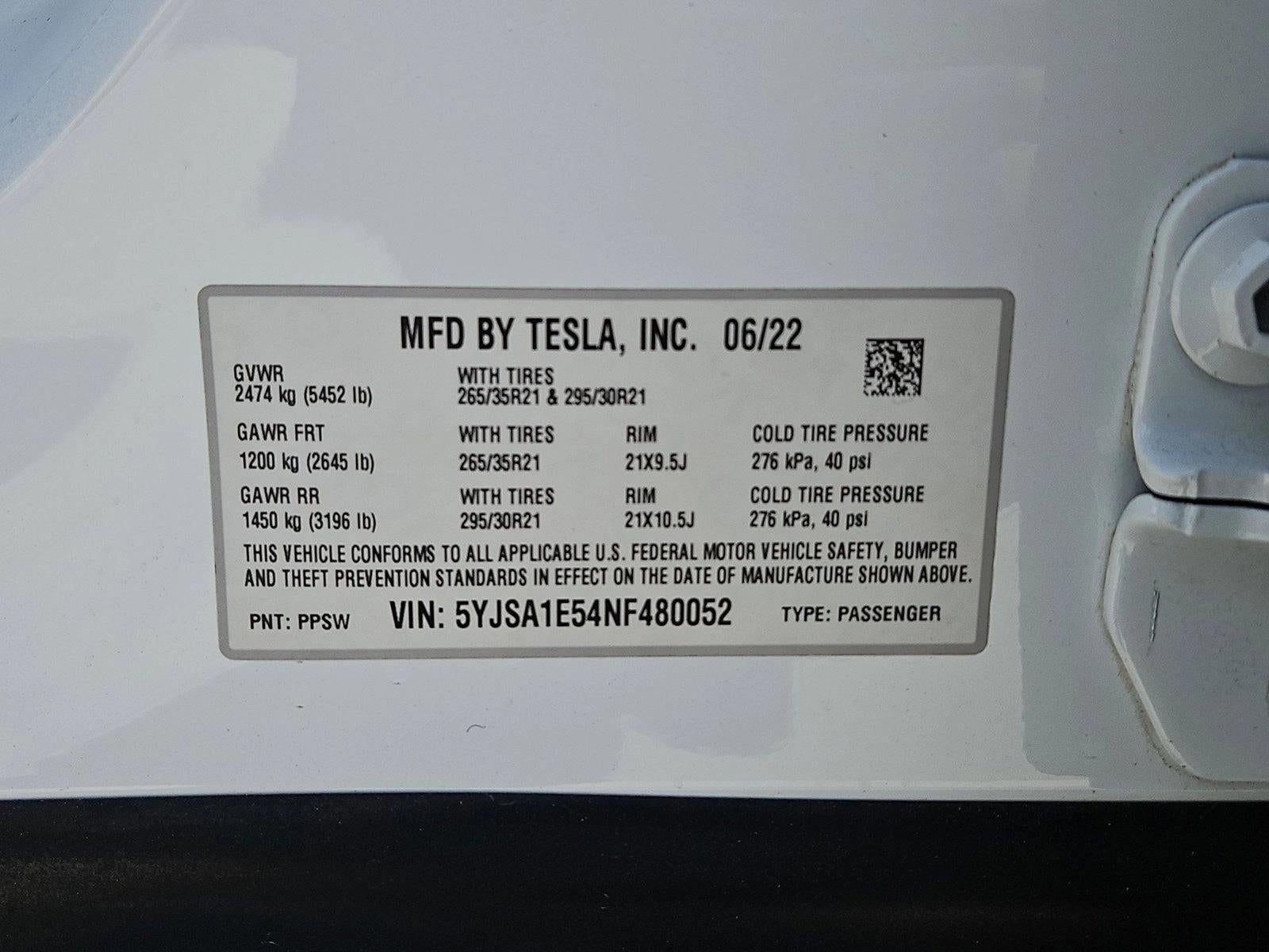 2022 Tesla Model S AWD