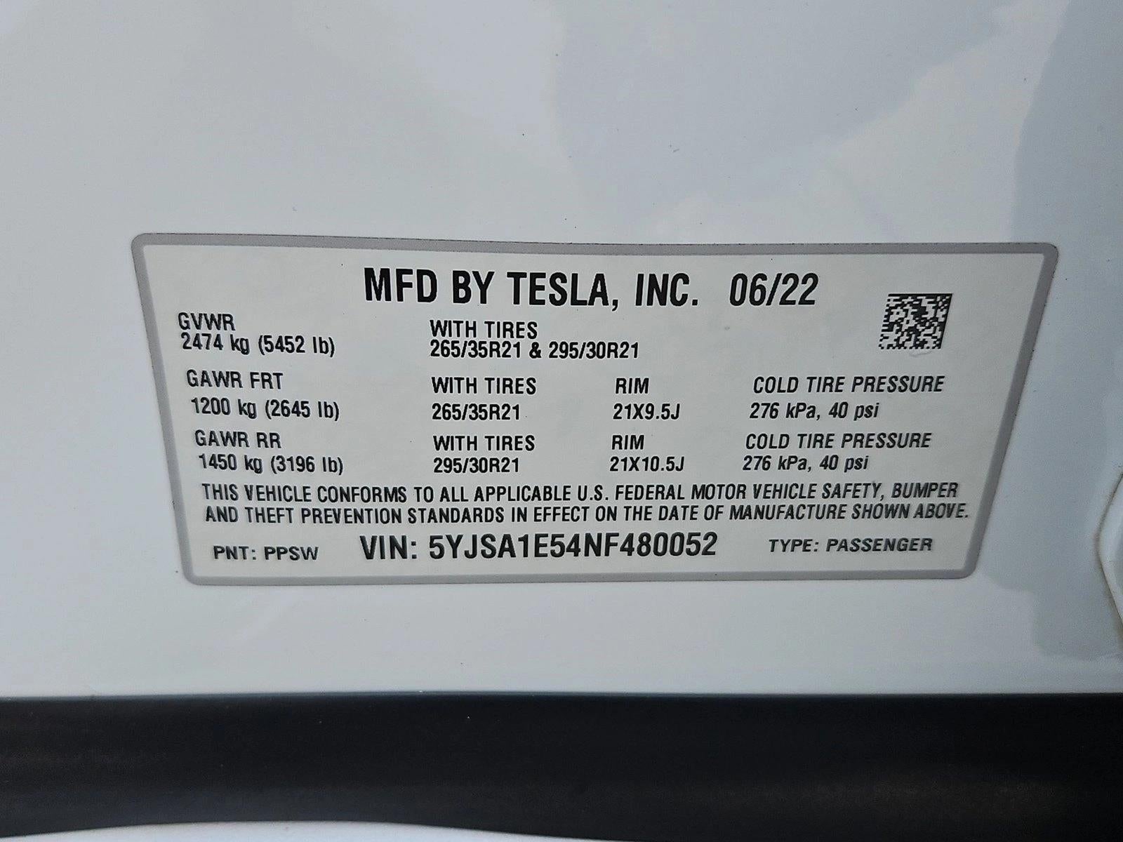 2022 Tesla Model S AWD