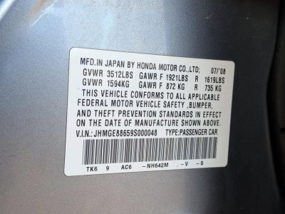 2009 Honda Fit Automatic Sport with Navigation