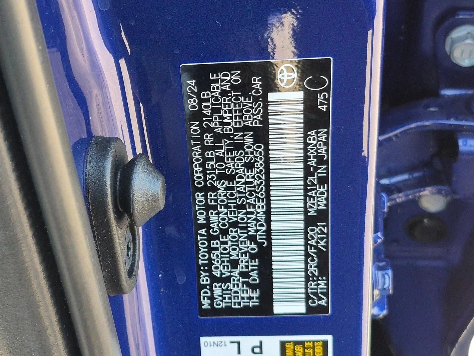 2025 Toyota Corolla Hatchback SE CVT (Natl)