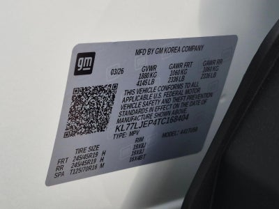 2026 Chevrolet Trax FWD 4dr 2RS
