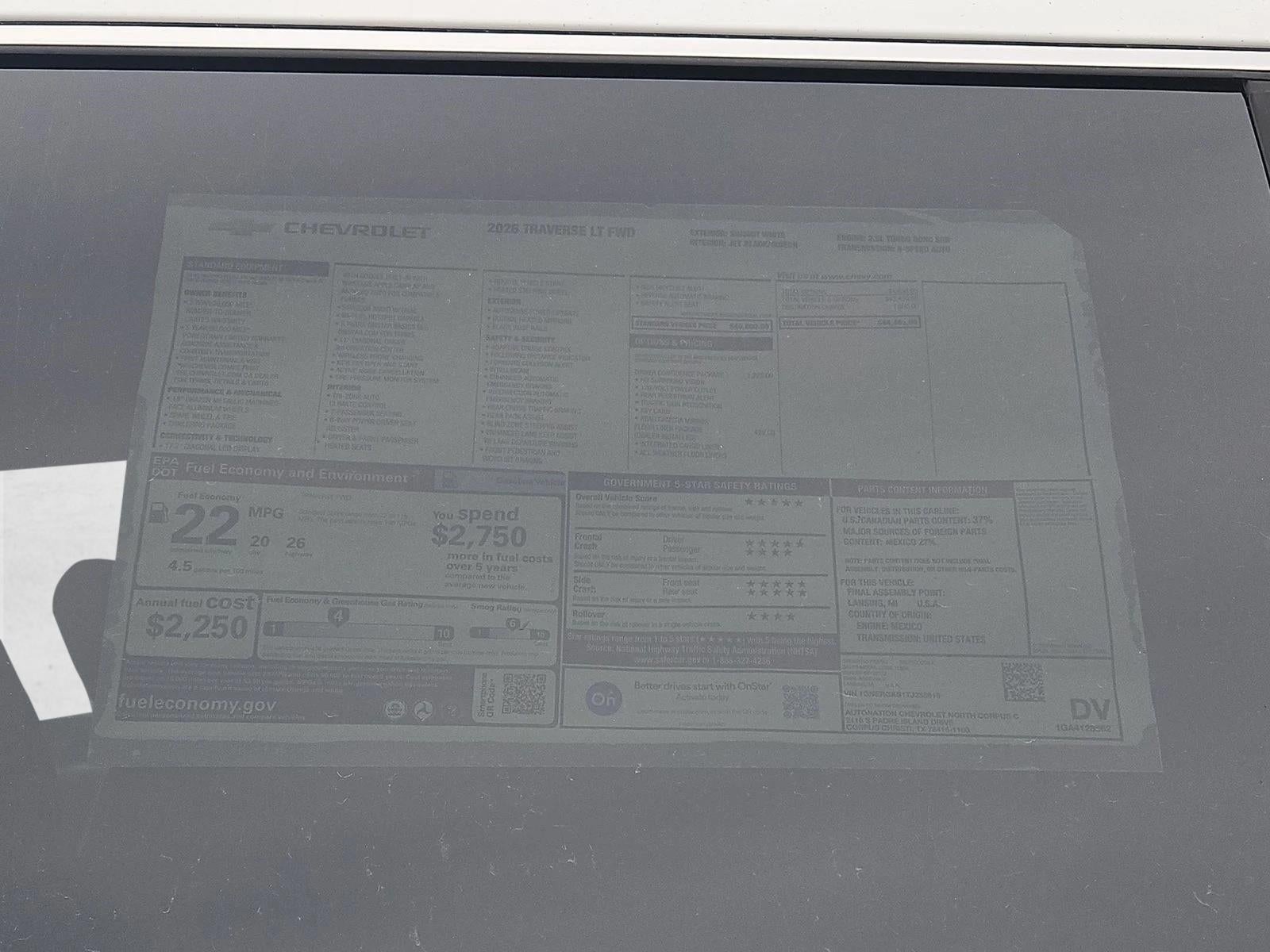 2026 Chevrolet Traverse LT
