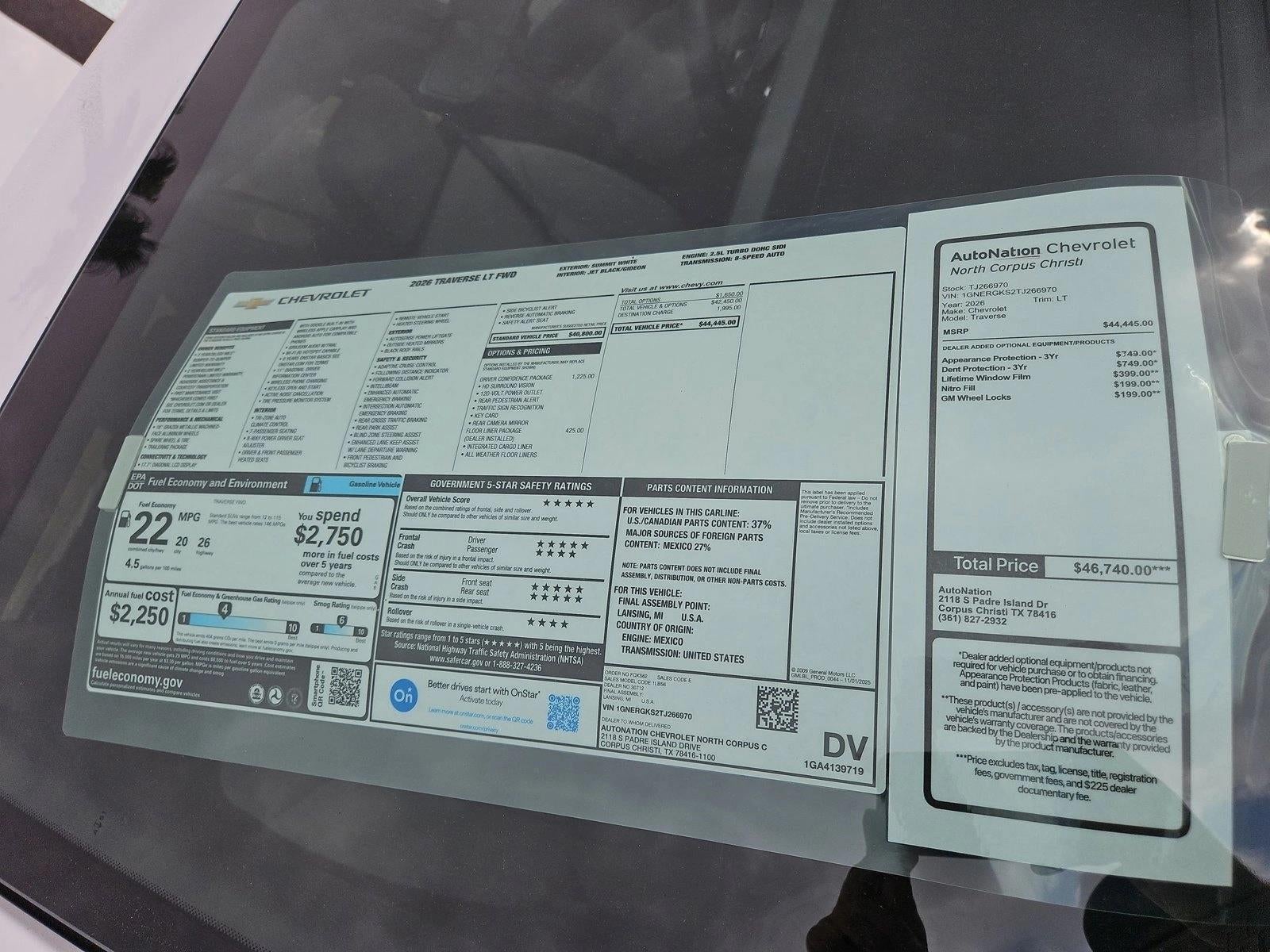 2026 Chevrolet Traverse LT