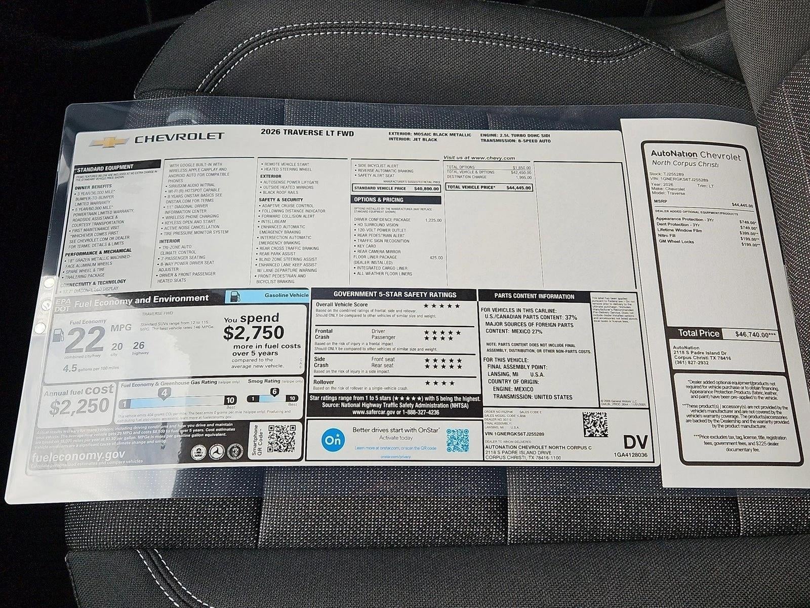 2026 Chevrolet Traverse LT