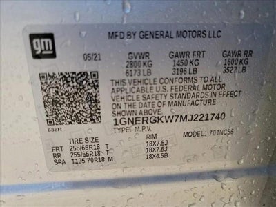 2021 Chevrolet Traverse LT Cloth