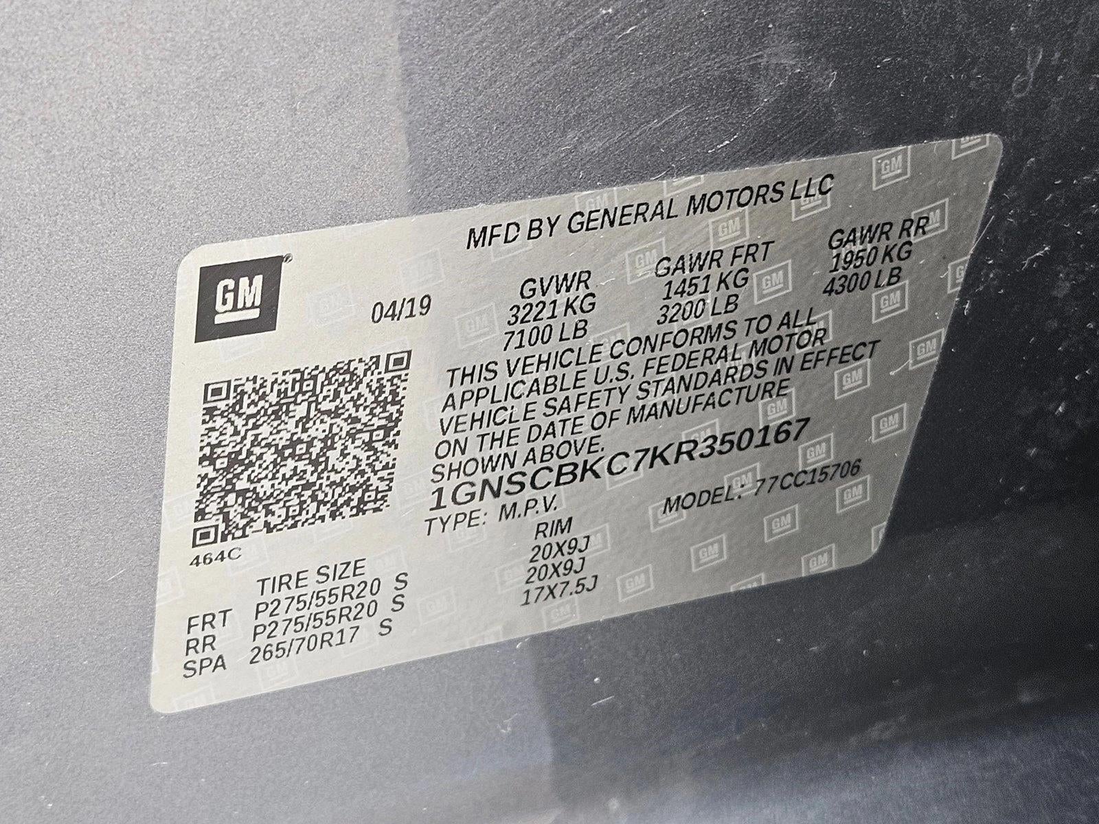 2019 Chevrolet Tahoe LT