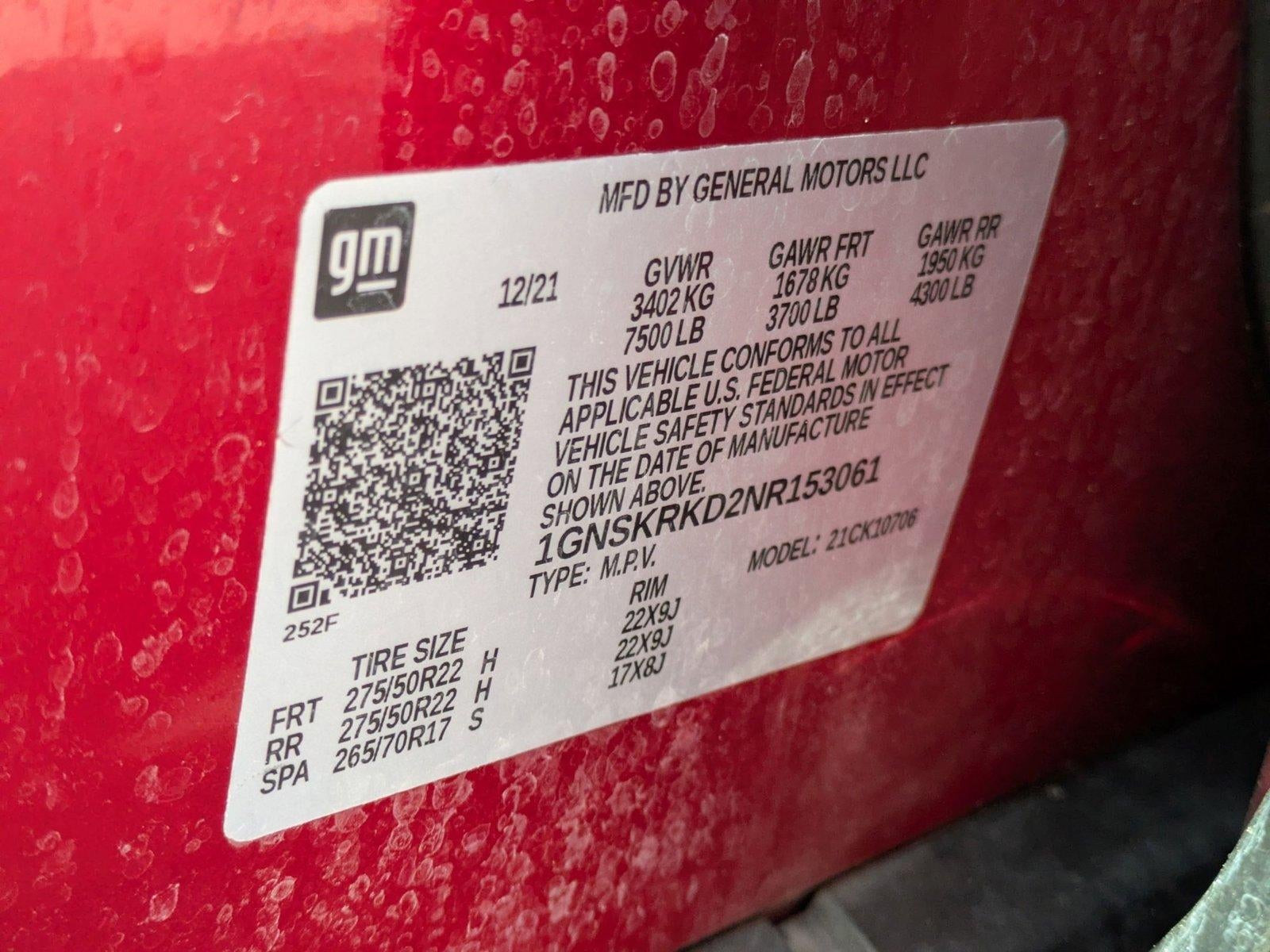 2022 Chevrolet Tahoe RST