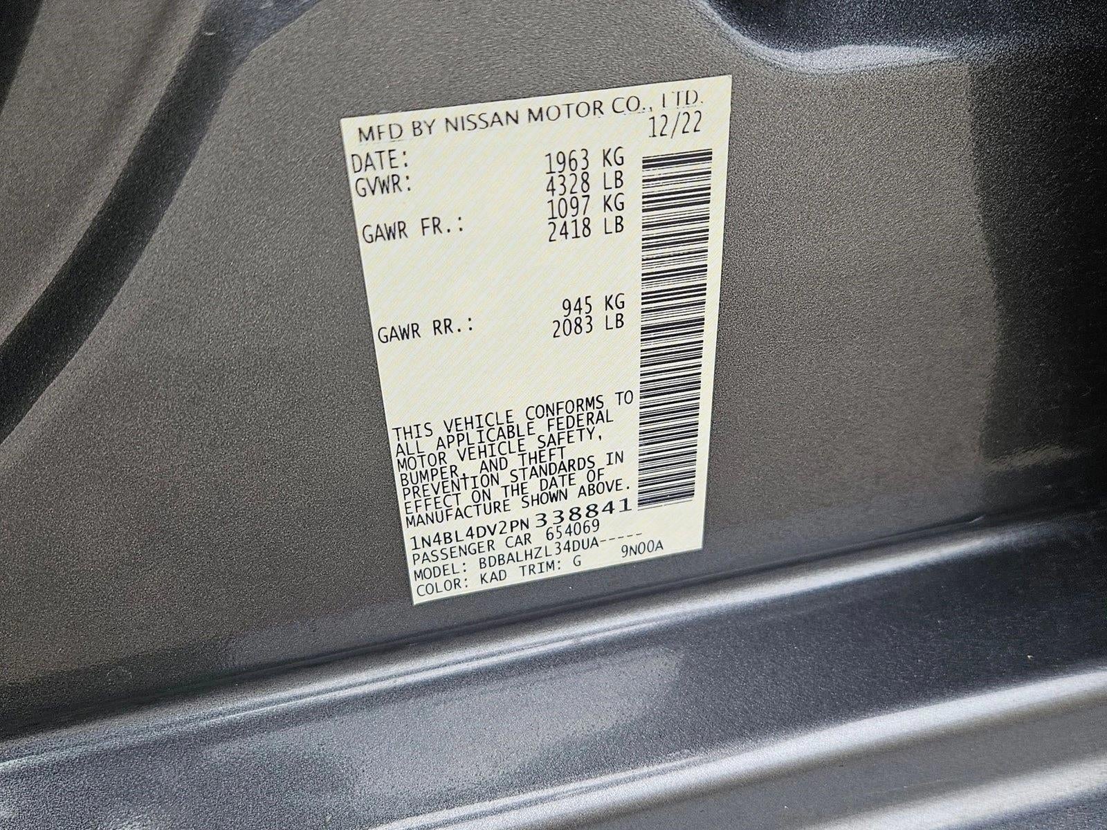 2023 Nissan Altima 2.5 SV