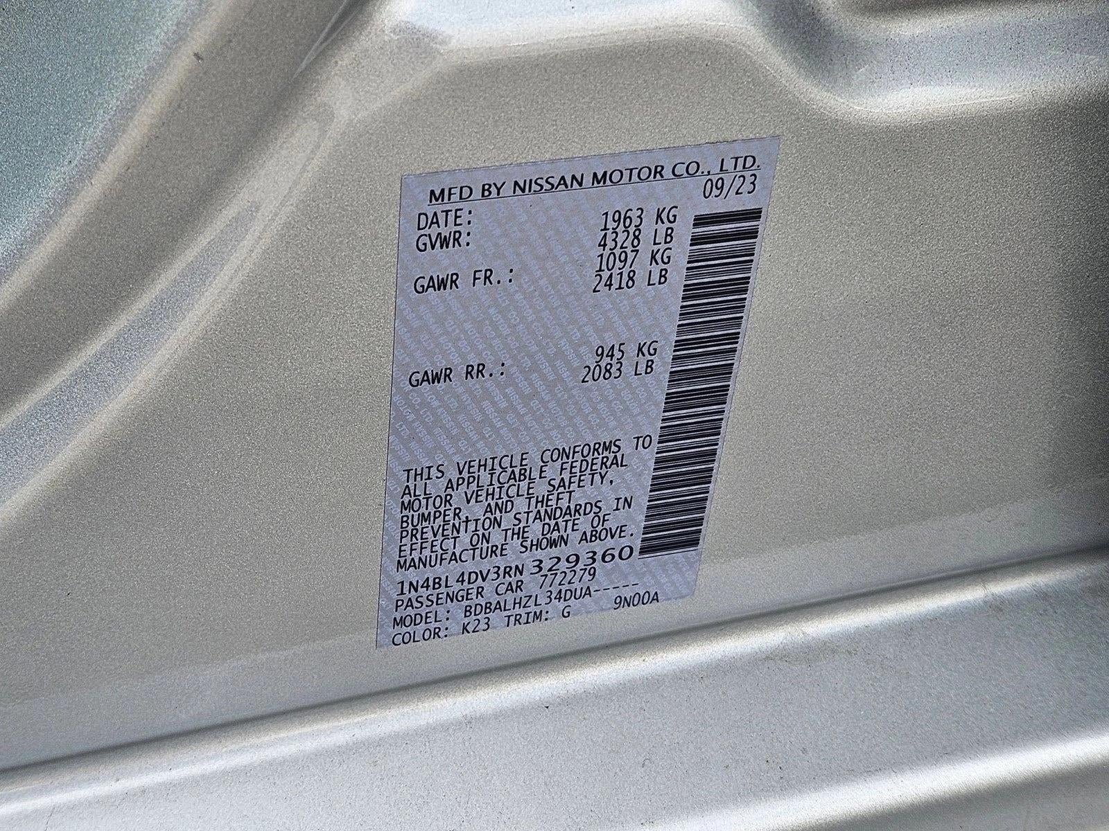 2024 Nissan Altima 2.5 SV