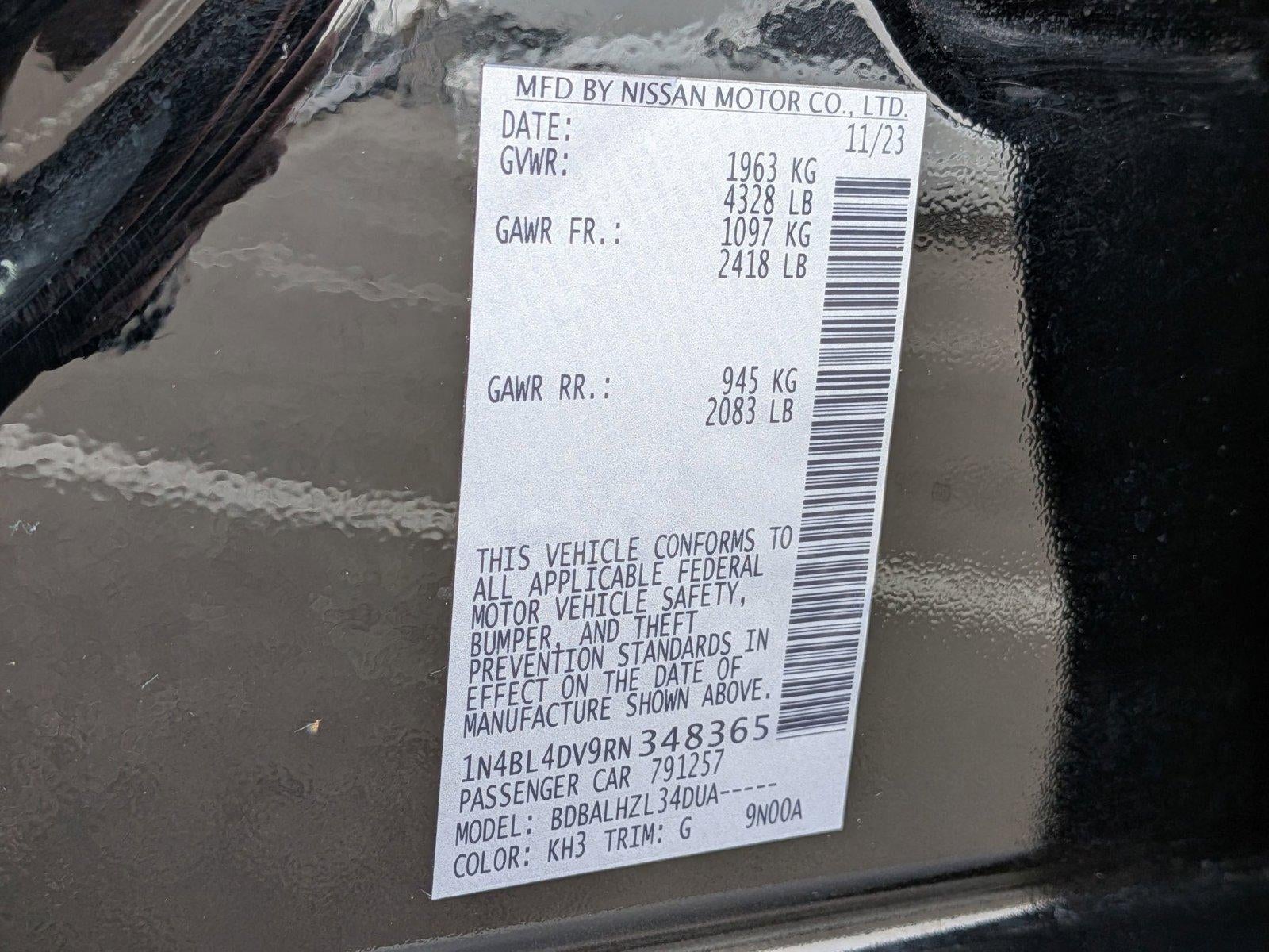 2024 Nissan Altima 2.5 SV