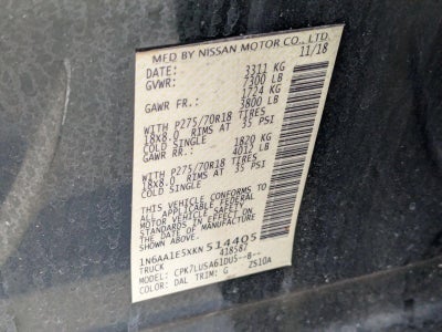 2019 Nissan Titan PRO-4X