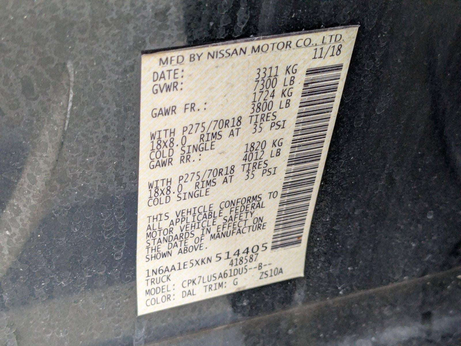 2019 Nissan Titan PRO-4X