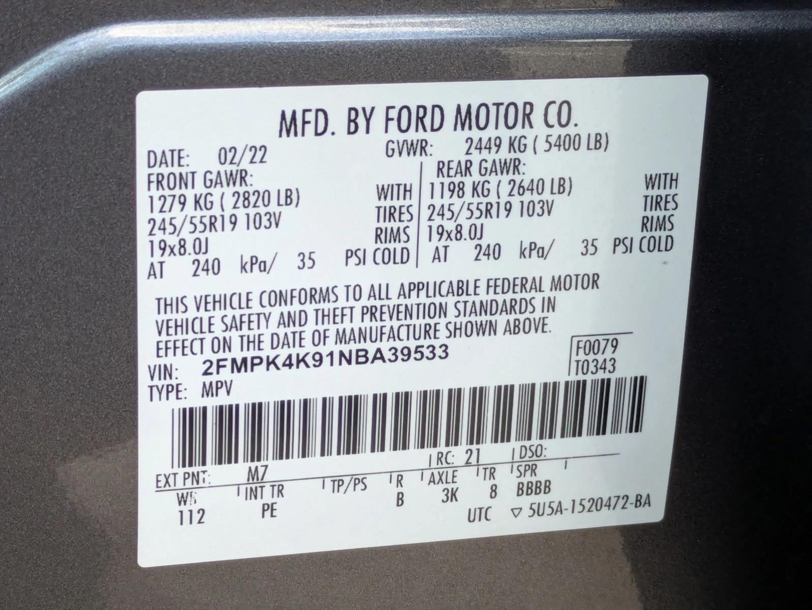 2022 Ford Edge Titanium