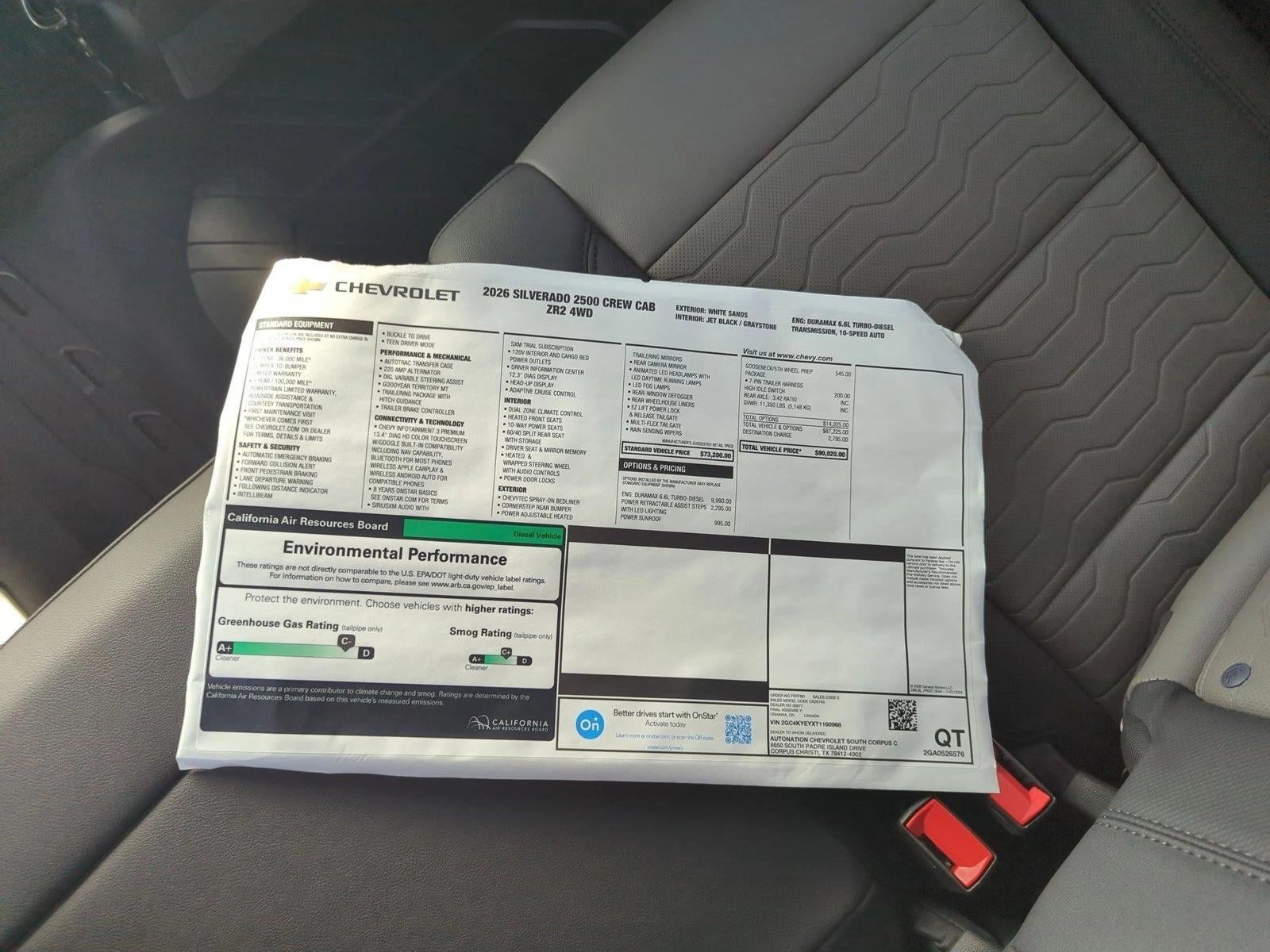 2026 Chevrolet Silverado 2500 HD ZR2