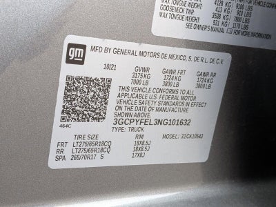 2022 Chevrolet Silverado 1500 LTD LT Trail Boss