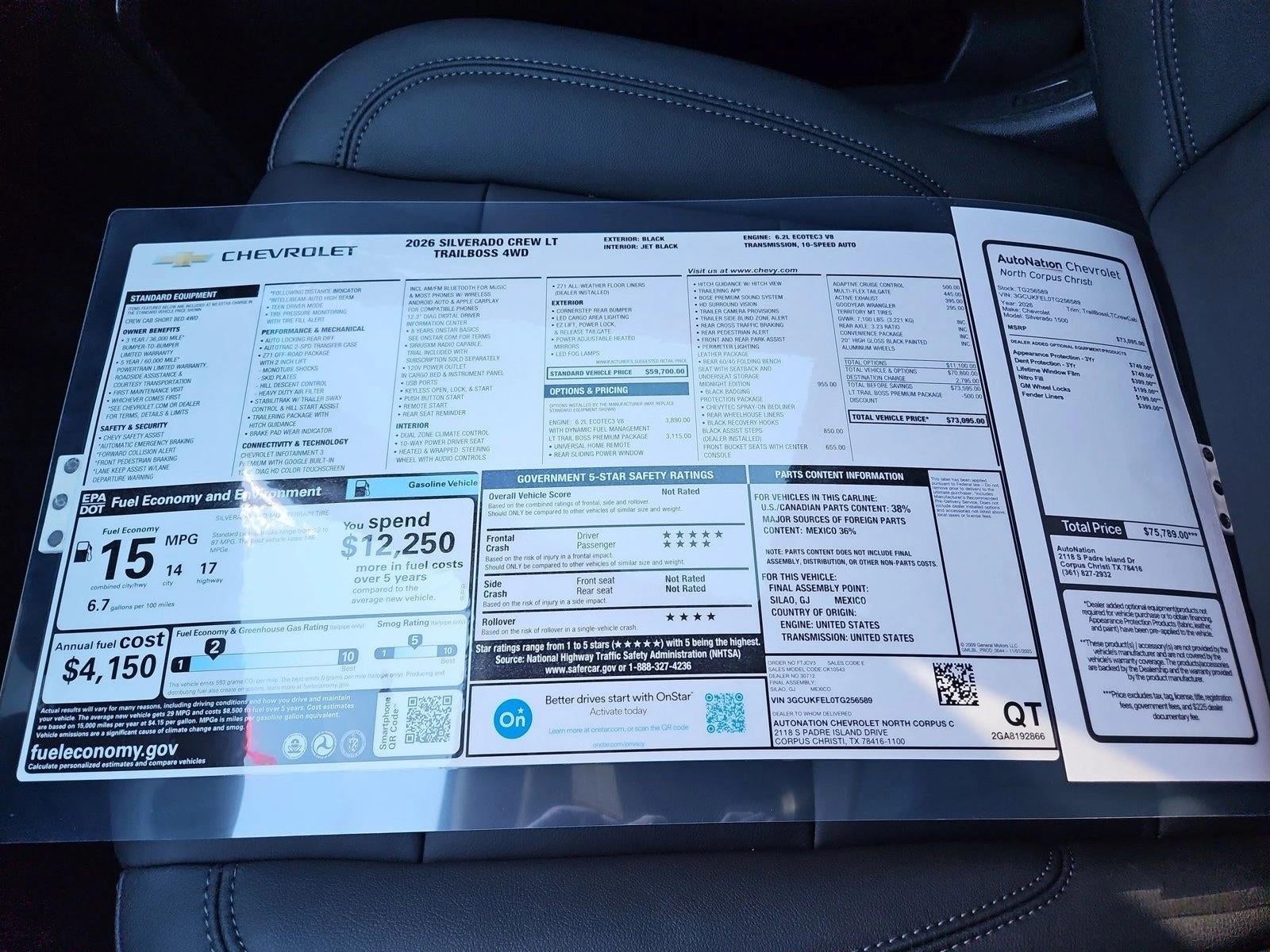 2026 Chevrolet Silverado 1500 LT Trail Boss