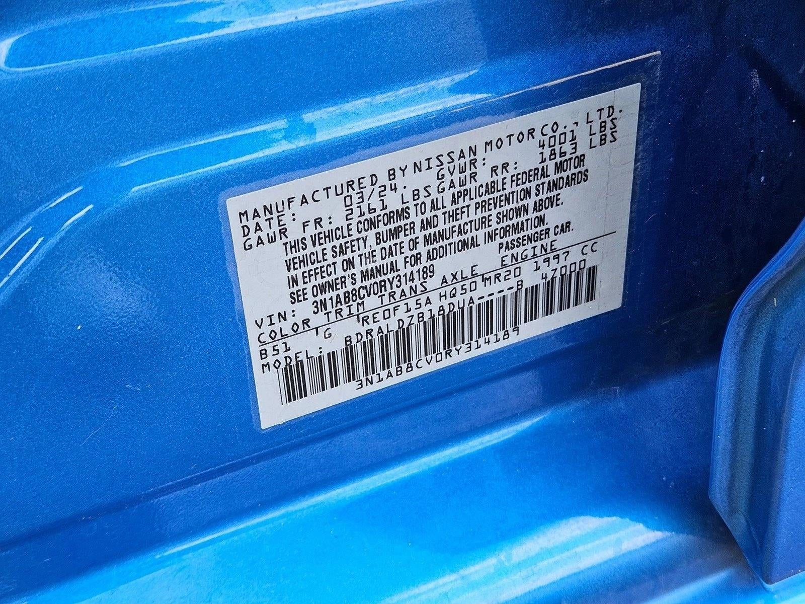 2024 Nissan Sentra SV Xtronic CVT