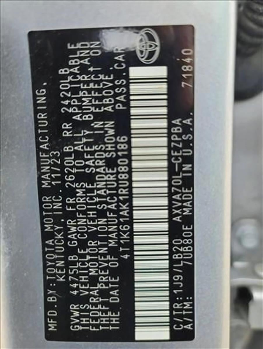 2024 Toyota Camry XSE