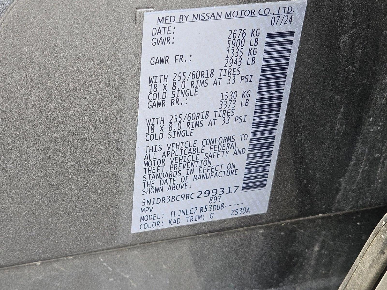 2024 Nissan Pathfinder SV