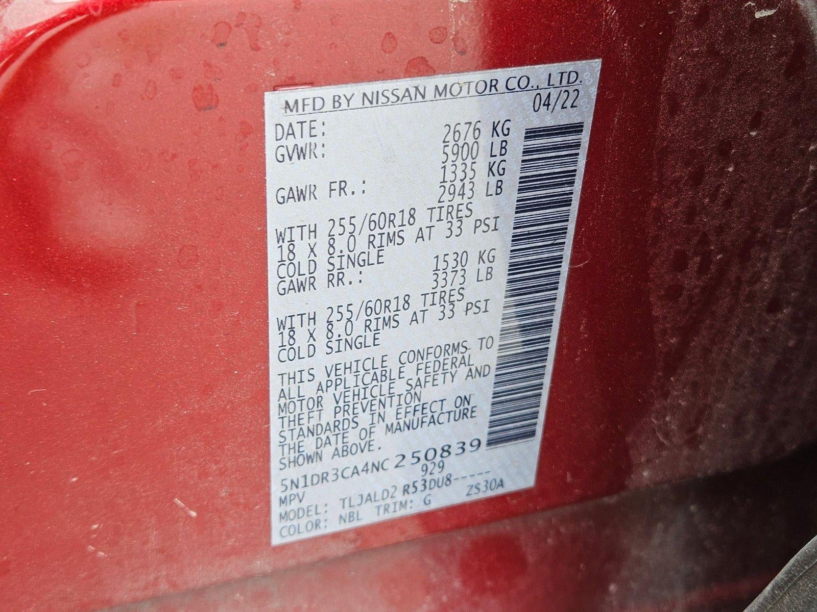 2022 Nissan Pathfinder SL