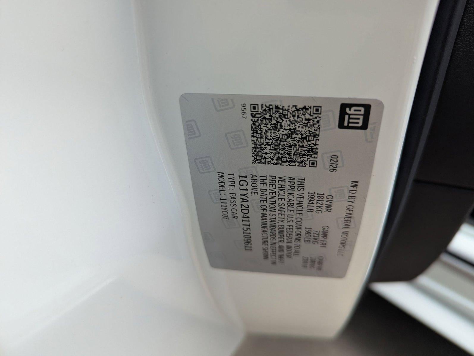 2026 Chevrolet Corvette Stingray 1LT