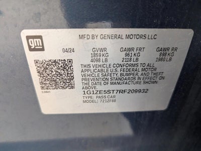 2024 Chevrolet Malibu 2LT